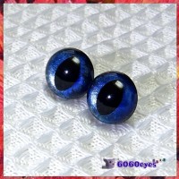 1 Pair  Hand Painted Midnight Sky Cat Eyes Plastic Eyes Safety Eyes